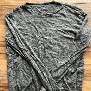 Club Monaco Linen Longsleeve T-Shirt